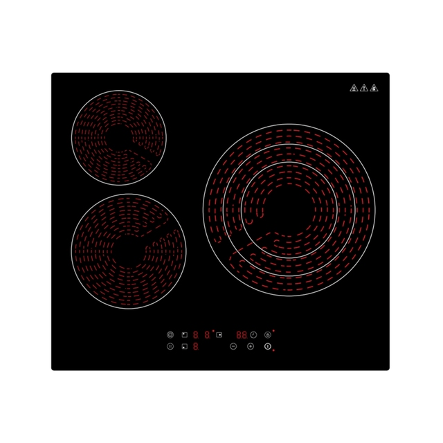 3 Zones 5700W Ceramic Hob with CE/CB Certificates