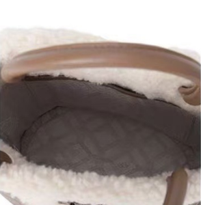 Solicite el Catálogo: Bolso Tipo Cubo Ugges, Nuevo Bolso de Otoño/Invierno para Mujer, Bolso de Hombro de Lana de Cordero Estilo Cesta - Product Image 5