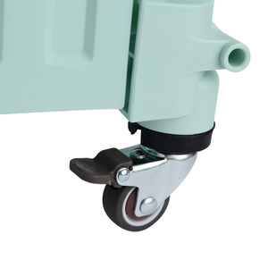 חבילה-N-רול נייד כלים פלסטיק מתקפל מתגלגל עגלת Carrier עם ידית טלסקופית 80 Lb עומס קיבולת שחור - Product Image 2