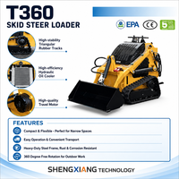 Harga Terbaik Compact Skid Steer Loader T360 Diesel Euro 5 Emission dengan Quick Attach Bucket Dijual di Alibaba International
