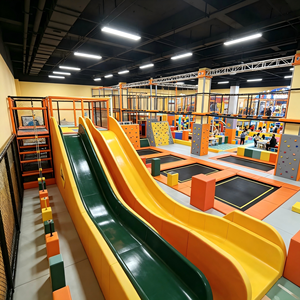 Structure de jeu en bois écologique pour la maternelle et la garderie, <span class=keywords><strong>série</strong></span> Ville, structure de jeu souple, parc d'attractions commercial pour enfants - Product Image 2