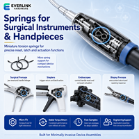 Ressorts de torsion micro-precision pour instruments chirurgicaux avec tolérance stricte et conception miniature personnalisée