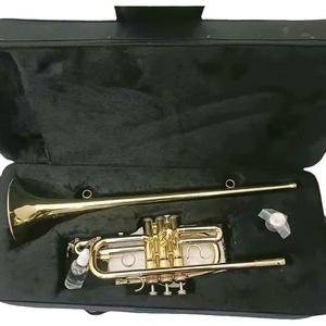 Bb <span class=keywords><strong>Fanfare</strong></span> <span class=keywords><strong>Trompette</strong></span> Trois Valves Verticales Tri-Color Extended pour Band Performance Instrument de musique professionnel - Product Image 4