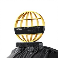 Trophée globe en métal marbré imprimé UV, médaille personnalisée haut de gamme avec logo, plaque commémorative d'anniversaire