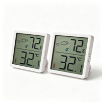 Mini thermomètre hygromètre numérique LCD d'intérieur, magnétique, pour surveiller la température et l'humidité, station météo, utilisation à domicile ou au bureau, OEM