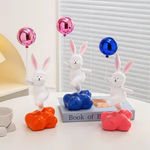 New Product Custom Home Creative Ornament Balloon Cloud Blue Rabbit Animal Ornaments