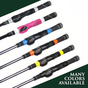 Entraîneur de swing de golf avec poignée en caoutchouc, aide à l'entraînement portable, outil de correction, équipement sportif pour la famille, les voyages, le fitness, l'extérieur et l'intérieur LM - Product Image 5