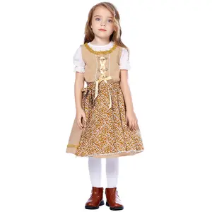 German Bavarian Traditional Oktoberfest Beer Festival Carnival Outfits Costumes For Women Girls Halloween Fancy Party Dress Up