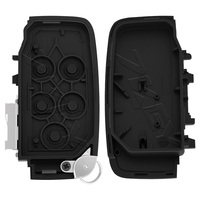 Coque de clé intelligente de remplacement à 5 boutons pour Jaguar Land Rover sans lame de clé