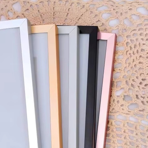 Bán buôn tùy chỉnh chải nhôm khung gương trong Rose Gold Bạc & màu đen cho hình ảnh & hồ sơ - Product Image 1