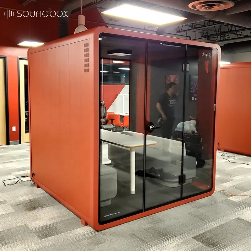 Coworking space meeting pod silent office pod private room booth small office phone booth for private office working area