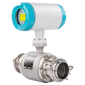 Good Accuracy RS485 Stainless steel oil-based mud Gallon unit magnetic electromagnetic flow meter