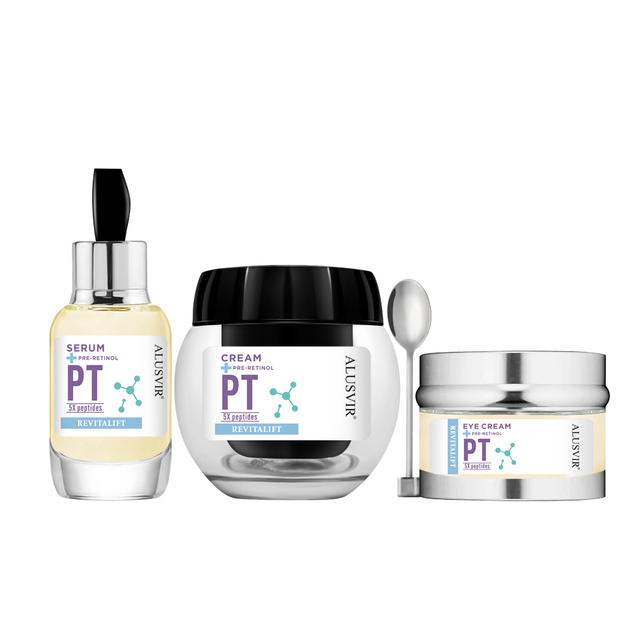 Customized Skin Care Products Peptides Retinol Collagen Anti Aging Face Serum Cream Eye Cream Skincare Set Private Label