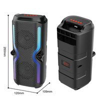 Altavoz Portátil ZQS3218 de Fábrica, Altavoz Inalámbrico Bluetooth de 3 Pulgadas con Bajos para el Hogar/Exterior
