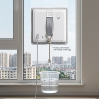 Robot Limpiacristales Eléctrico Ligero de 1200g, 210x210x60mm, Diseño Compacto para Espacios Estrechos, Ideal para Ventanas de Estilo Antiguo
