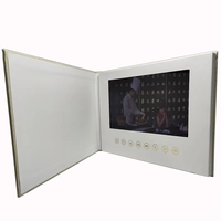 Album personnalisé numérique 7 pouces haute définition LCD Album personnalisé Cadeau de mariage Livre vidéo Brochure