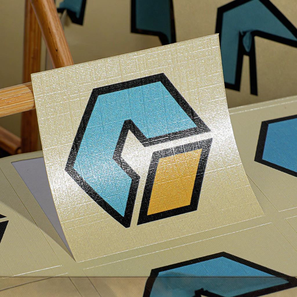 Custom Waterproof Vinyl Durable Printing UV Transfer Transparent 3D Luxury Label Gold Foil Metal Black Logo Sticker 100 Pcs
