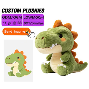Juguetes de Peluche de Dinosaurio Pequeños y Adorables, Animales de Peluche Suaves con Relleno de Algodón PP para Máquinas de Garra, Premios de Juegos de Arcade, Paquete a Granel, Tamaños Personalizados - Product Image 2