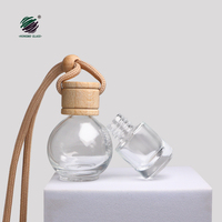 5ml 10ML rond verre voiture suspendu diffuseur bouteille vide pendentif huile essentielle parfum aromathérapie conteneur