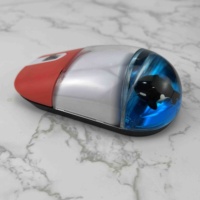 Ratón Inalámbrico Mágico Aqua Liquid Topo con Forma de Orca, USB, Resistente al Agua, Acrílico, con Batería AAA, 2 Unidades, 2.4Ghz, para Halloween