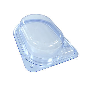 Barquette médicale rectangulaire stérile jetable en PETG/PET transparent, thermoformée sur mesure en usine - Product Image 5