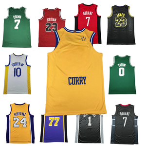 Maglia da Basket Americana delle <span class=keywords><strong>30</strong></span> Squadre, Nuova Stagione, Ricamo Cucito, Ultima Maglia da Basket Retrò - Product Image 1
