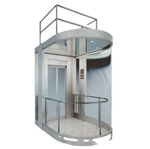 Low-noise residential elevators 2-4 floor enclosed shaft hydraulic home lift indoor outdoor with factory price