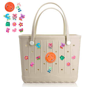 Nouvelle arrivée couleur personnalisée lavable EVA femme Silicone plage sac fourre-tout extérieur grande capacité Eva sac sacs à main en caoutchouc - Product Image 5