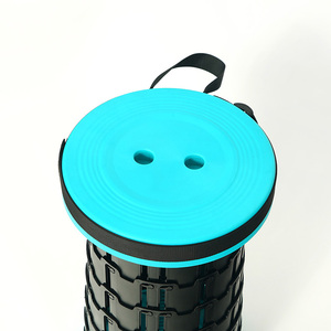 Oeytree Portable Outdoor Plastic Collapsible Telescopic <strong>Folded</strong> Stool <strong>Chair</strong> For Camping For Outdoor Activities - Product Image 2