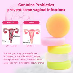 Jabón Íntimo Natural a Base de Hierbas con Probióticos, Marca Blanca OEM para el Mercado Estadounidense, Hidratante para la Limpieza Vaginal Femenina - Product Image 3