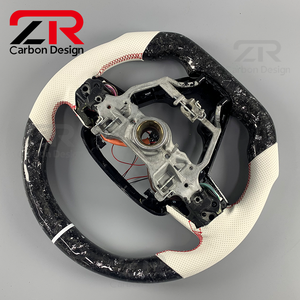 <span class=keywords><strong>Volante</strong></span> <span class=keywords><strong>Deportivo</strong></span> Modificado de Fibra de Carbono Forjado Personalizado con LED y Cuero Perforado para Toyota Camry <span class=keywords><strong>TRD</strong></span> XLE SE - Product Image 6