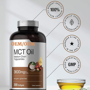 Bổ sung sức khỏe chiết xuất dừa keto Vegan MCT dầu Viên nang để duy trì mức năng lượng - Product Image 3