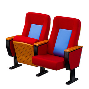 Silla de Auditorio Nacional para la Industria 2110 Roja Metálica con Reposabrazos para Cine, Sala de Conferencias, Sala de Reuniones - Product Image 5
