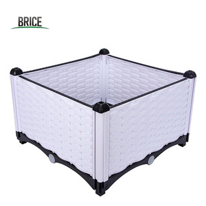Grande boîte de plantation plastique blanc, support de fleurs pour la plantation <span class=keywords><strong>sur</strong></span> le toit, boîte de plantation carrée et <span class=keywords><strong>sur</strong></span>élevée - Product Image 1