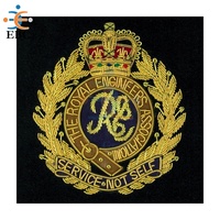 Insignias Bordadas de Fieltro No Tejido 3D Ecológicas Sin Níquel, Cortadas a Medida, para Coser, con Bandera Nacional, Venta al por Mayor, OEM