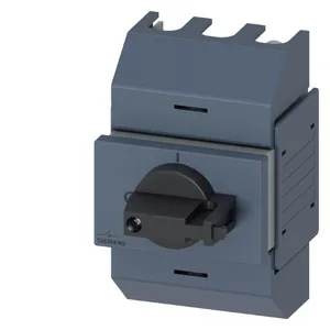 Siemens 3KD0232-2KG20-3 Dispositivos Básicos eixo do interruptor de desconexão, 3 pólos, operação frontal/mecanismo de operação direta Ti-cinza