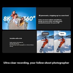 Original For In sta360 X5 Action Camera 8K 360 Waterproof Action Cam Triple AI Chip Superior Low Light 185 Mins Run Life - Product Image 5