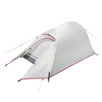 Tente de trekking double couche pour une personne, légère, portable, imperméable, coupe-vent, en tissu Oxford 210D, avec structure en alliage d'aluminium, pour le camping