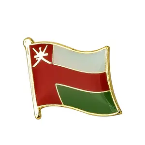 2022 Nieuwste Oman Nationale Dag Badges Oman Logo Custom Reversspeldjes Oman Vlag Pin