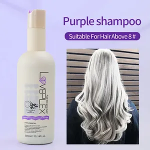 Частная торговая марка, профессиональный салонный шампунь платинового органического фиолетового серебра для окрашивания волос