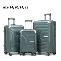 Ensemble de valises à roulettes PP Spinner 20 24 28 pouces, valises d'affaires antivol et résistantes à l'eau avec serrure à combinaison