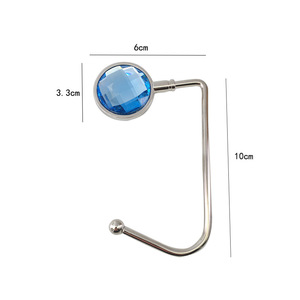 Metal Jewelry Hooks With Colorful <b>Crystal</b> <b>Tops</b> Durable Decorative Hangers - Product Image 4