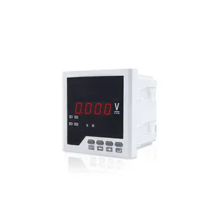 Catu Daya Kabinet Meteran Panel Penggunaan Voltase, Voltmeter Digital AC Display LED Fase Tunggal