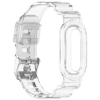 Correa de Reloj Inteligente Transparente de TPU Integrada para Google Fitbit Air, Diseño de Cristal Glaciar de una Sola Pieza
