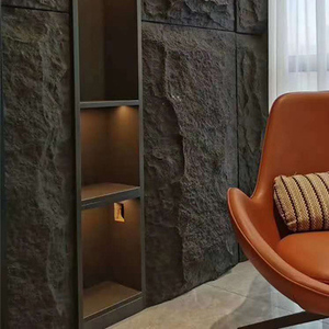 Penjualan langsung dari pabrik batu PU kulit ubin dinding mode dinding Panel dekoratif 3D High-End simulasi semen berongga bata - Product Image 1
