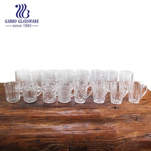 Juego de tazas de café de vidrio <span class=keywords><strong>Bormioli</strong></span> <span class=keywords><strong>Rocco</strong></span> de 15 onzas con asa conveniente, vasos de té para bebidas frías y calientes, tazas de té de vidrio de 340ml - Product Image 4