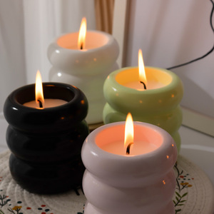 Adorno <span class=keywords><strong>de</strong></span> Vela Artesanal con Forma <span class=keywords><strong>de</strong></span> Dona Dulce, Bonito y Moderno, Decoración Nórdica para el Hogar, Vela <span class=keywords><strong>de</strong></span> Aromaterapia, Recuerdo - Product Image 2