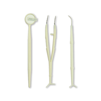 Zogear Kit d'instruments dentaires jetables stérilisés 3 pièces / Kit d'examen dentaire Fabricant