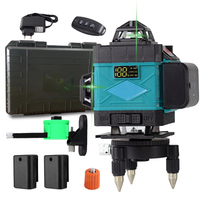Niveau laser 360° Chine, niveau laser professionnel à faisceau, 16 lignes, niveaux laser rotatifs 4D, mode intérieur, trépied