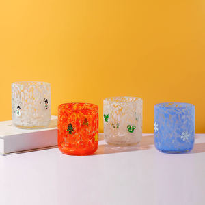 Vaso <span class=keywords><strong>de</strong></span> Vidrio Navideño, Vaso para Jugo, Vaso para Beber, Hecho a Mano, Gran Cantidad, Precio Bajo en Oferta - Product Image 1